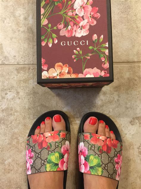 gucci floral slides box|gucci floral slides dupe.